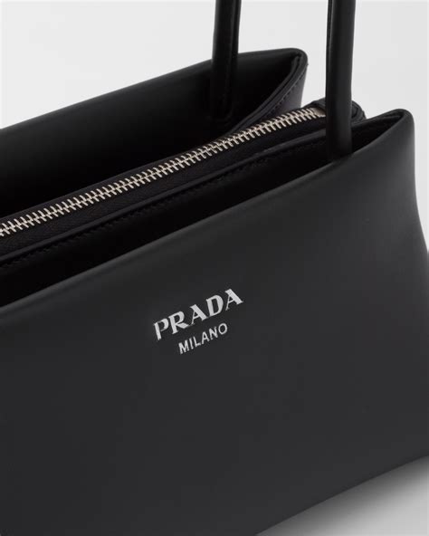 prada handtasche schwarz leder|prada nylon handbag.